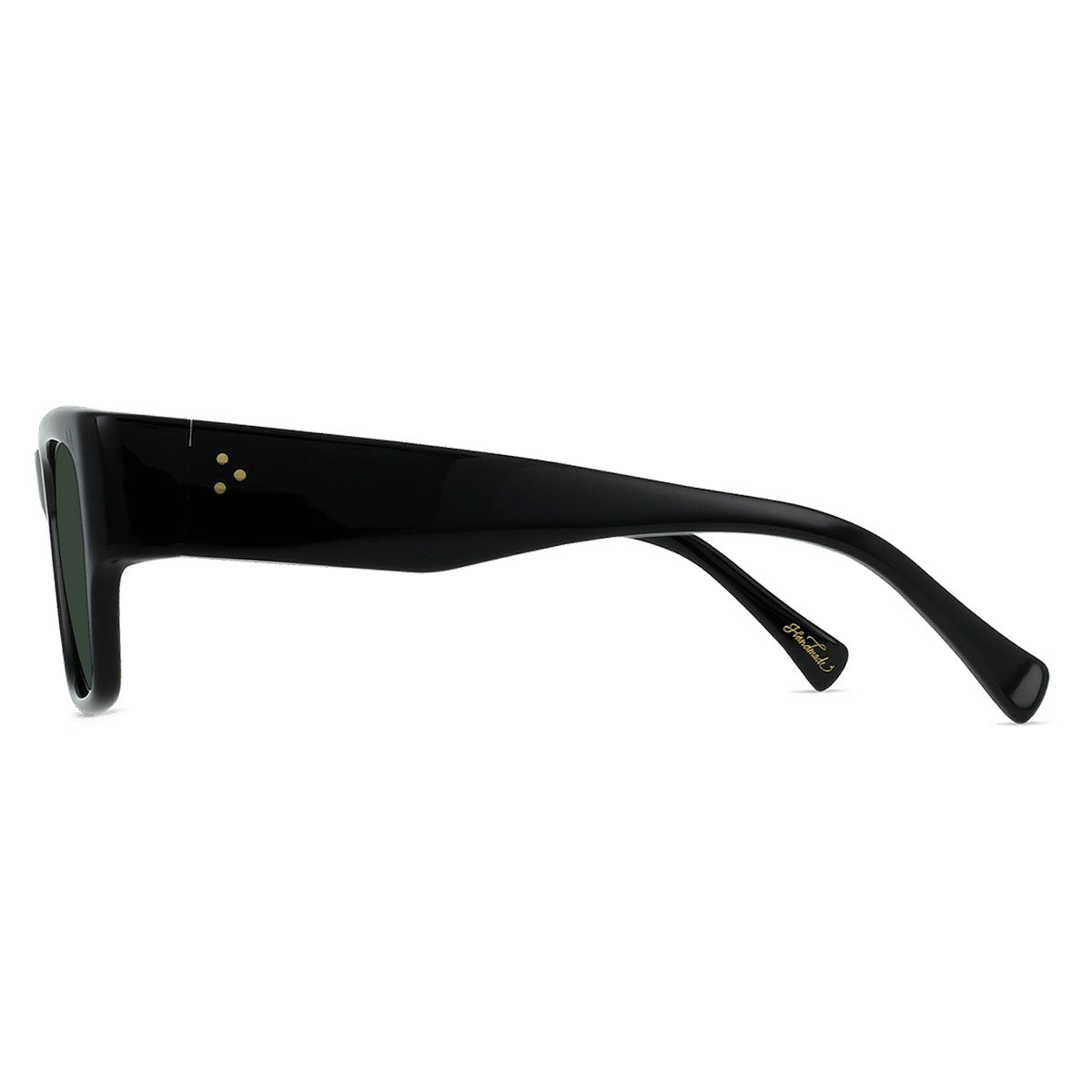 Raen Rufio Sunglasses - Recycled Black/Green Polarized image 3