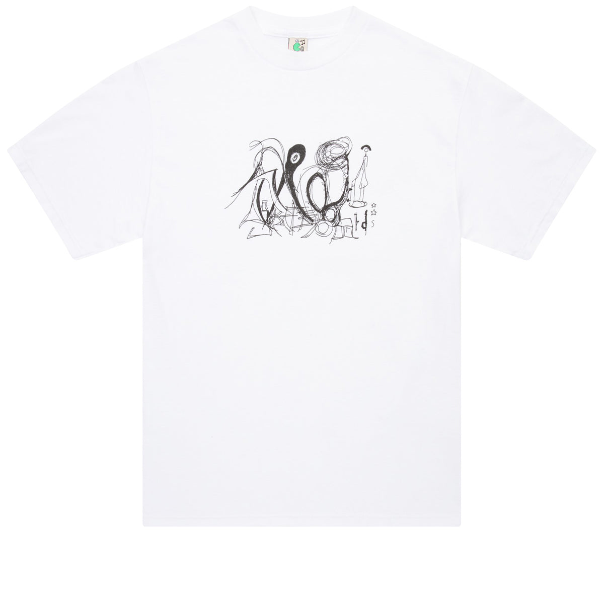 Frog Scribble Daddy T-Shirt - White image 1