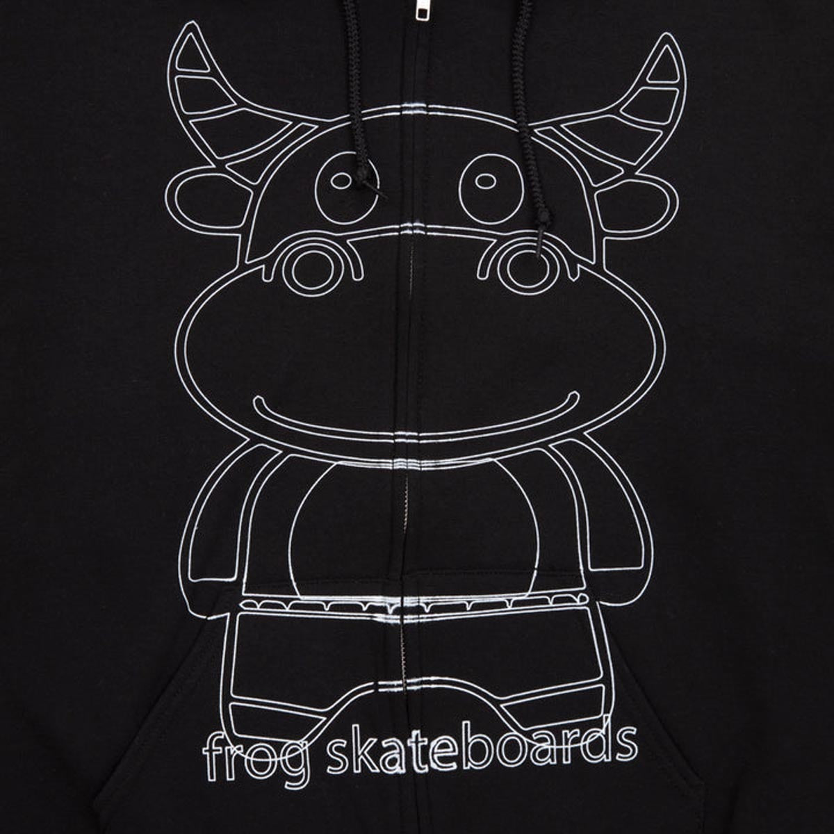 Frog Totally Awesome Zip Hoodie - Black image 2