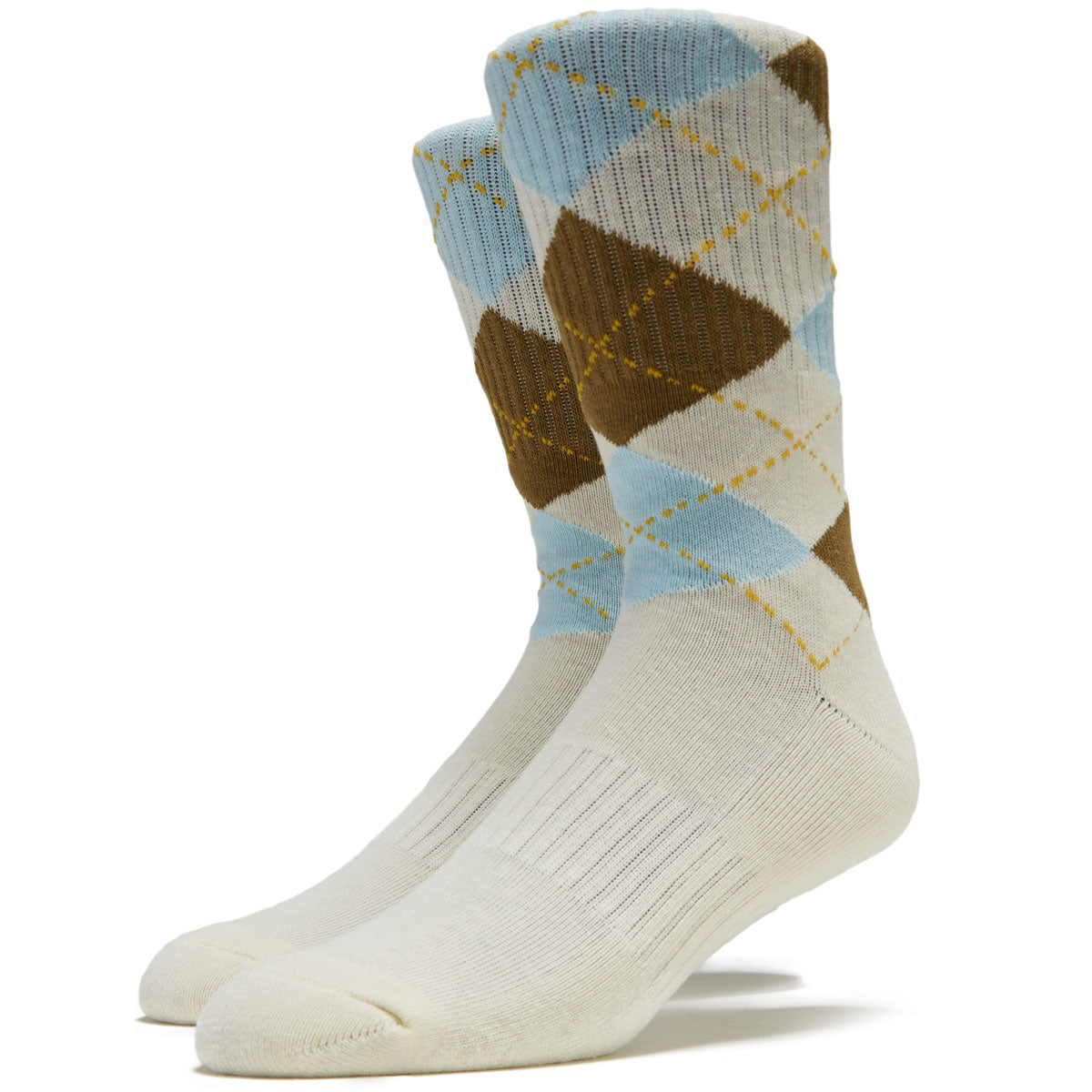 Frog Argyle Socks - Cream image 1