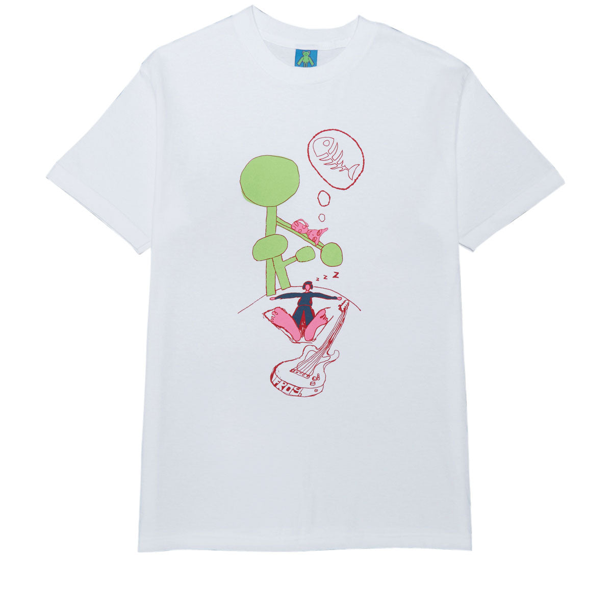 Frog Snoozer T-Shirt - White image 1