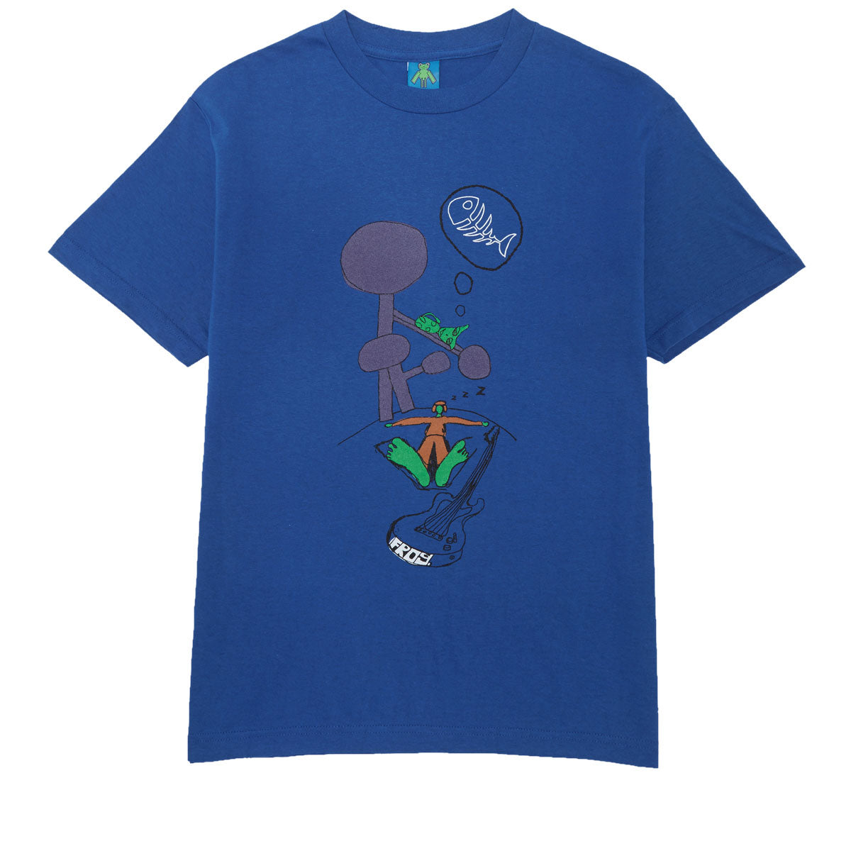 Frog Snoozer T-Shirt - Blue image 1