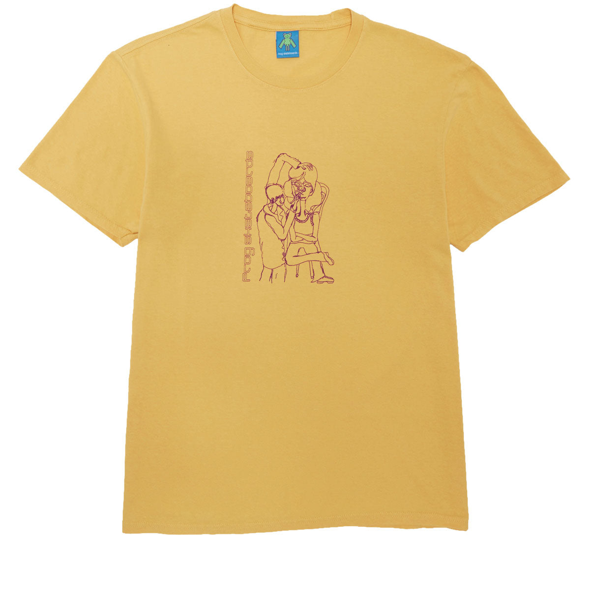 Frog Make Up Artist T-Shirt - Old Yellow image 1
