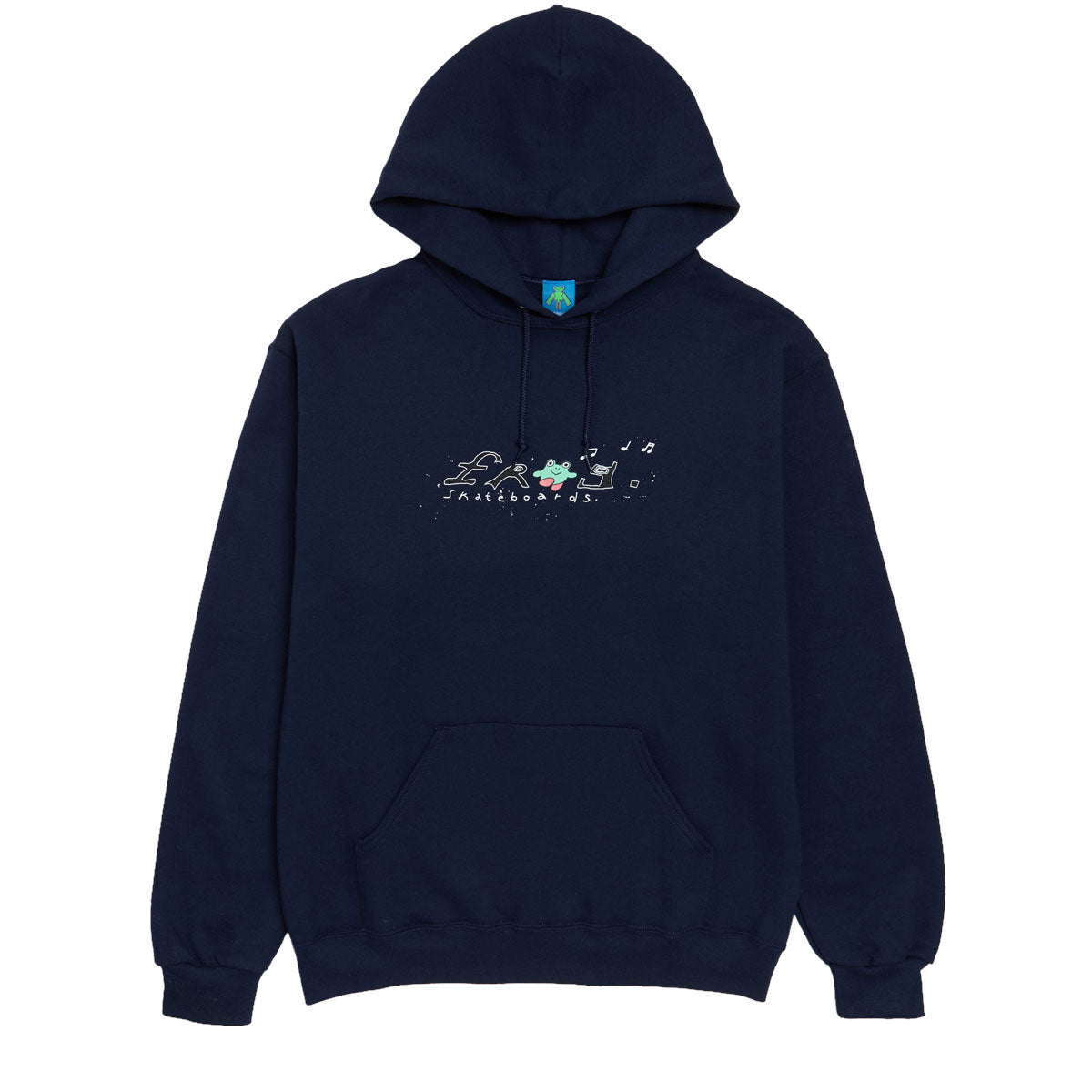 Frog Happy Dirty Frog Hoodie - Navy image 1