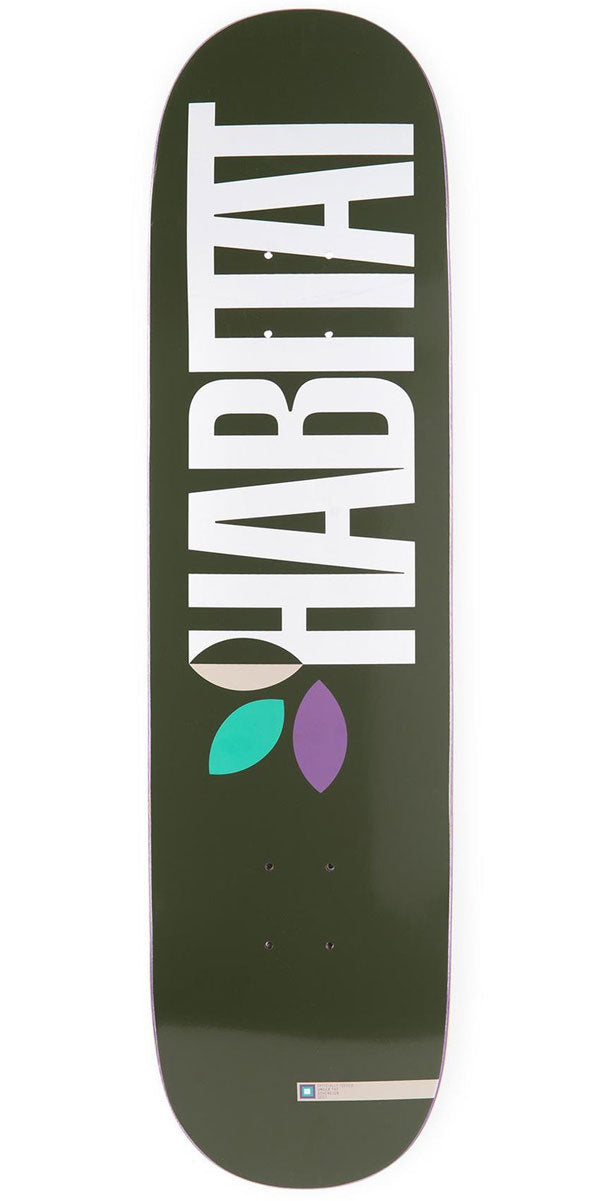 Habitat Apex Bold Twin Skateboard Deck - Green - 8.25