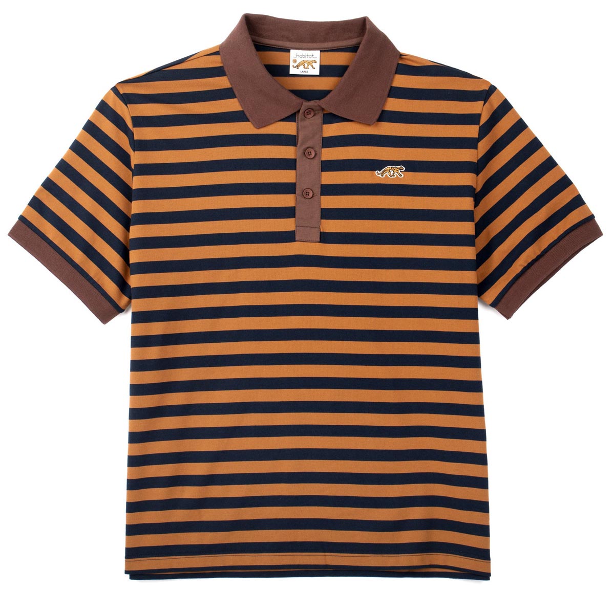 Habitat Panthera Polo Shirt - Navy/Orange image 1