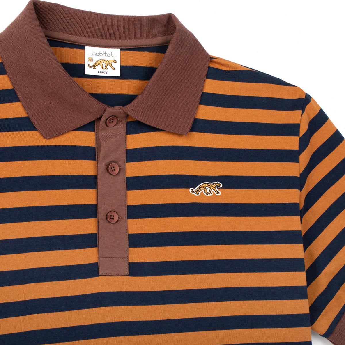 Habitat Panthera Polo Shirt - Navy/Orange image 2