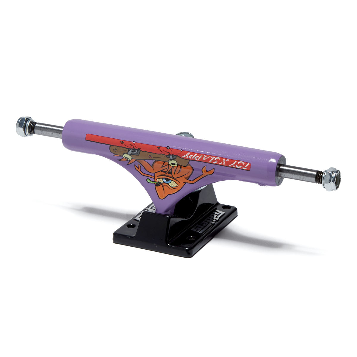 Slappy x Toy Machine ST1 Hollow Skateboard Trucks - Purple/Black - 8.25