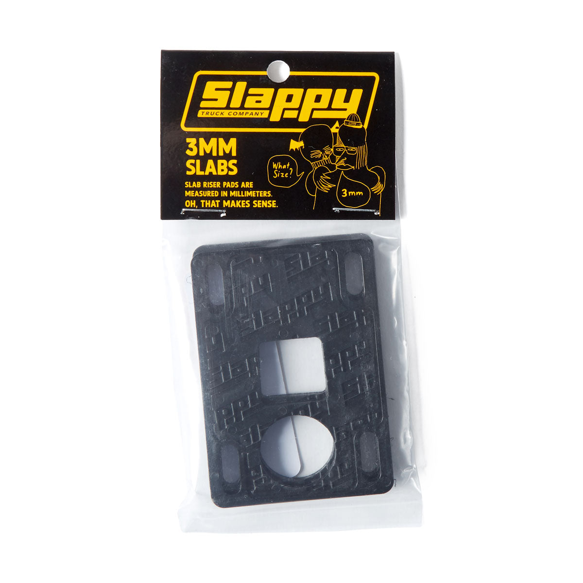 Slappy Slabs Low Risers - Black - 3mm image 1