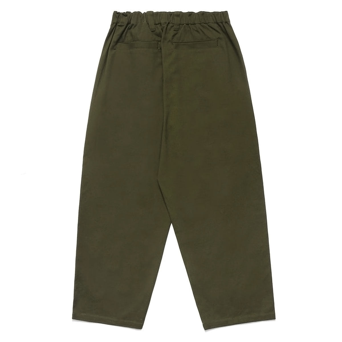 Metalwood Elastic Waist Baggy Pants - Olive image 2