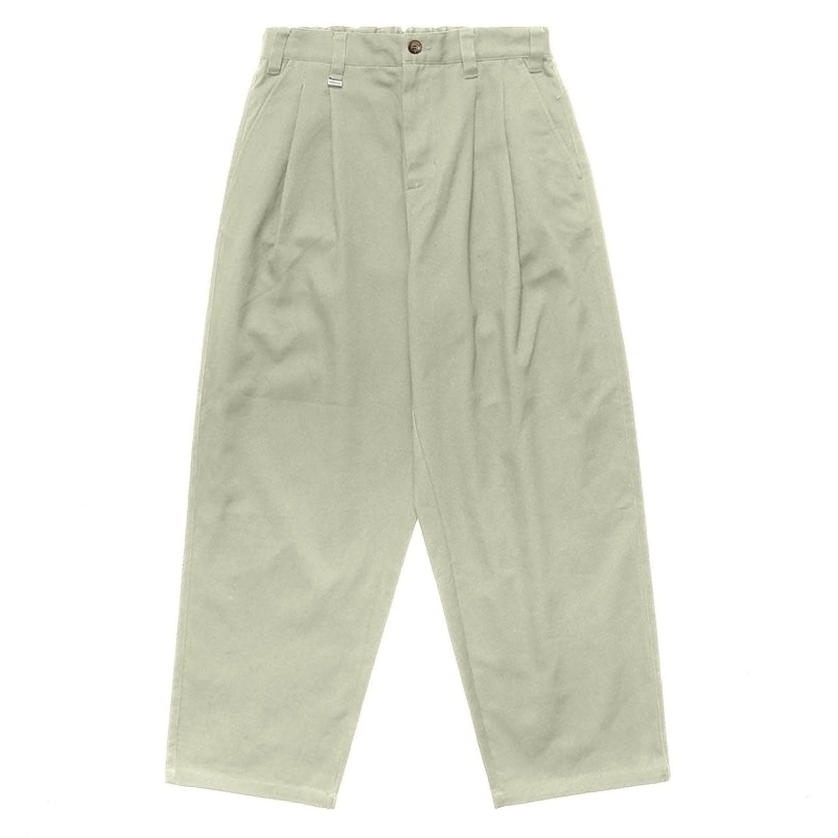 Metalwood Elastic Waist Baggy Pants - Khaki image 1