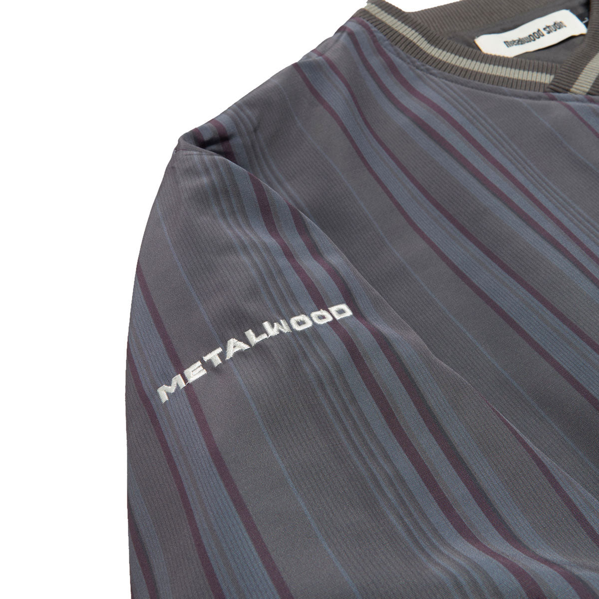 Metalwood Lined V-Neck Windbreaker Jacket - Multicolor image 3