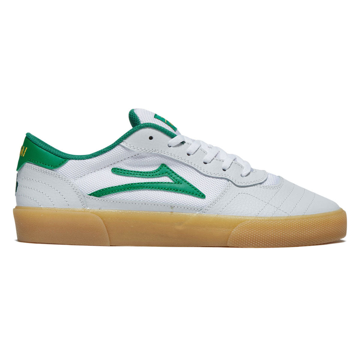Lakai Cambridge Shoes - White/Green Leather image 1