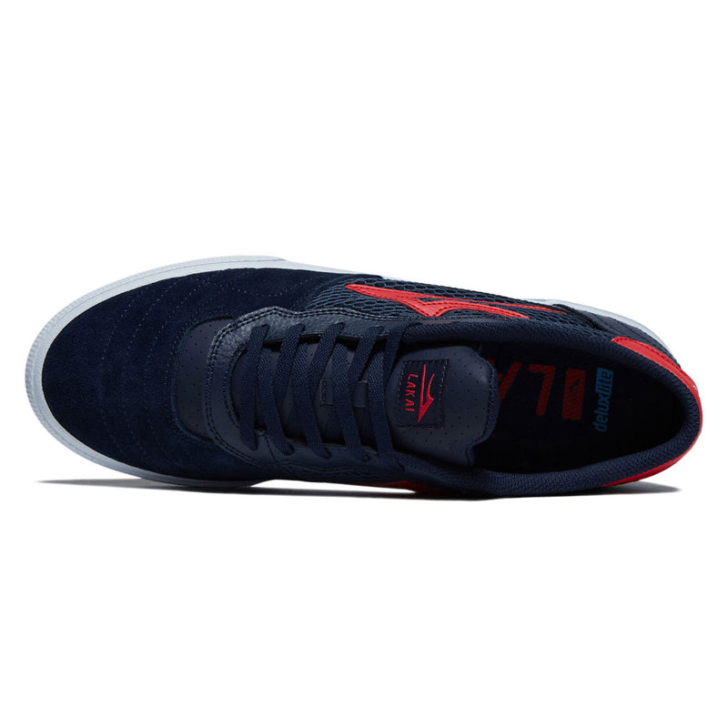Lakai Cambridge Shoes - Navy/Red Suede