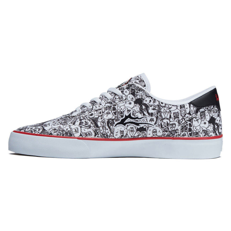 Lakai Manchester Shoes - White Canvas Print