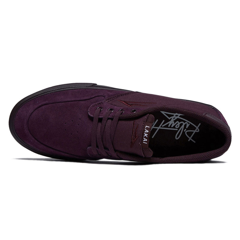 Lakai Riley 3 Shoes - Black Cherry Suede