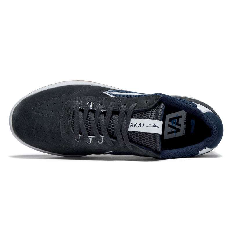 Lakai Atlantic Shoes - Charcoal/Navy Suede