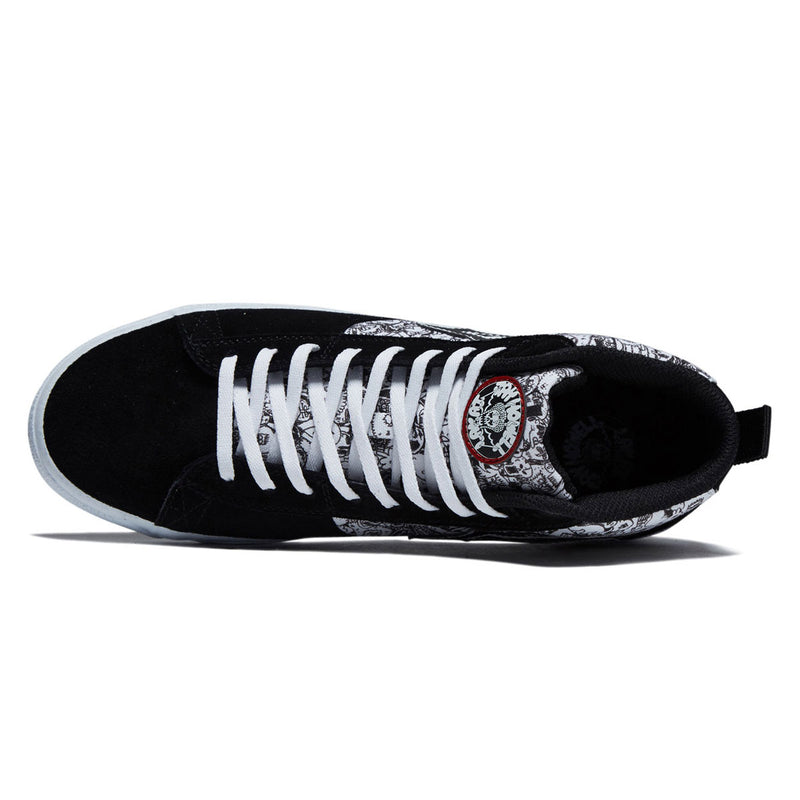 Lakai Newport Hi Shoes - Black Suede