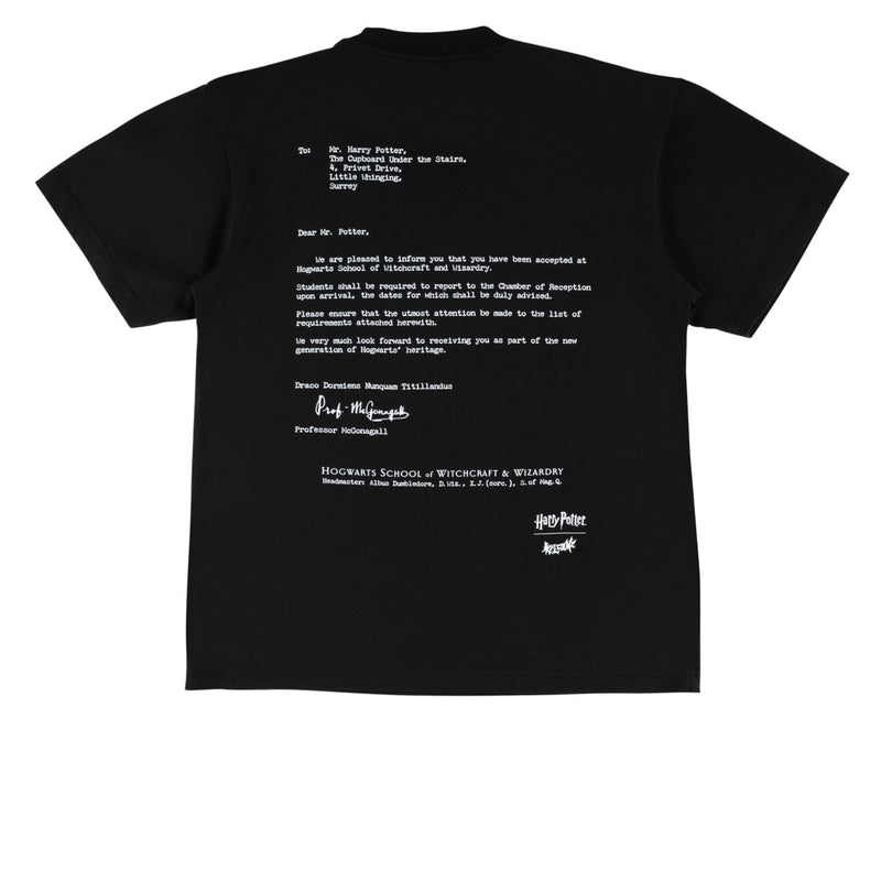 Welcome x Harry Potter Acceptance T-Shirt - Black