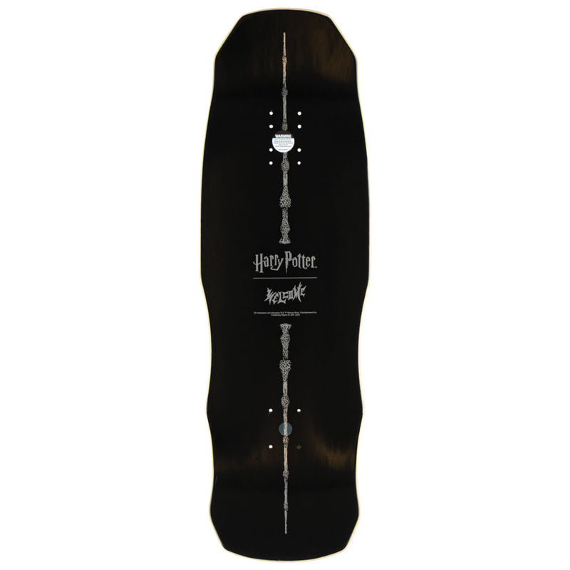 Welcome x Harry Potter Voldemort On A Dark Lord Skateboard Deck - Dark Green Stain - 9.75