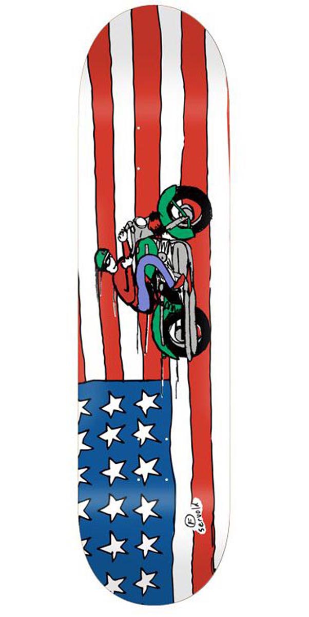 Foundation Servold Moto USA Skateboard Deck - 8.25
