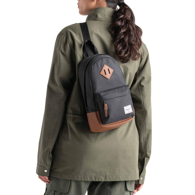 Herschel Supply Heritage Shoulder Bag - Black/Tan