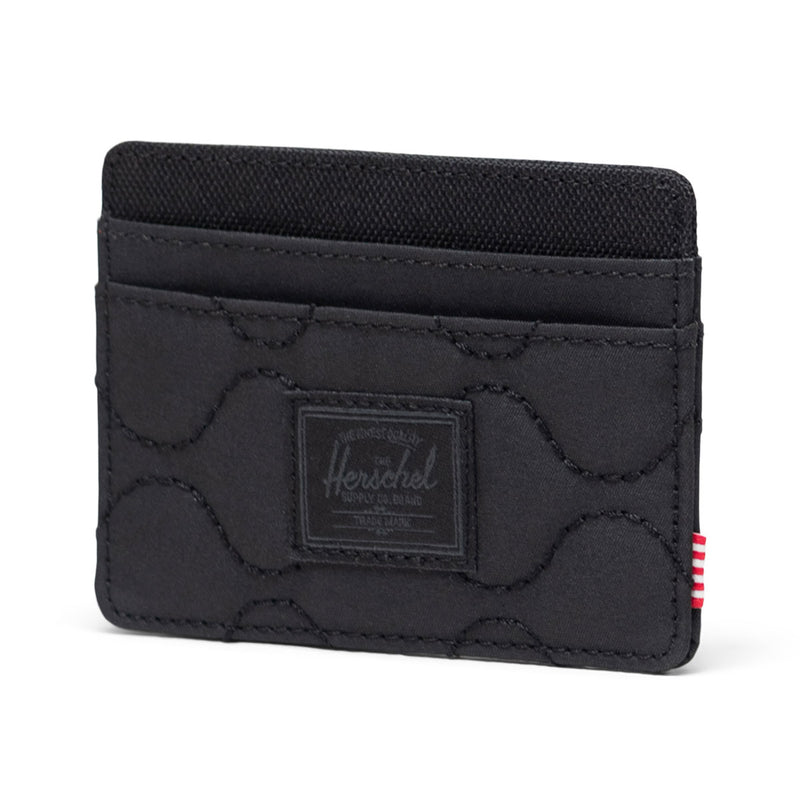 Herschel Supply Charlie Quilted Capsule Cardholder - Black