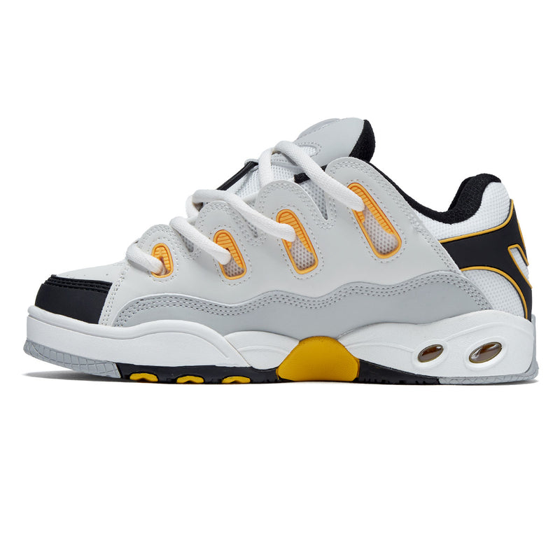 Osiris D3 OG Shoes - White/Grey/Yellow