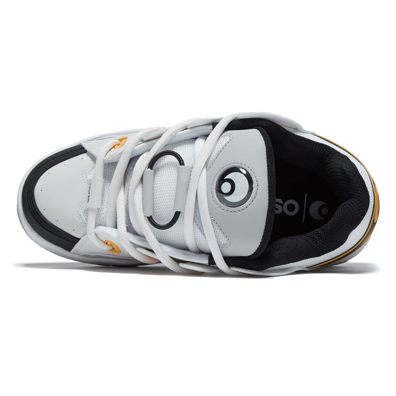 Osiris D3 OG Shoes - White/Grey/Yellow