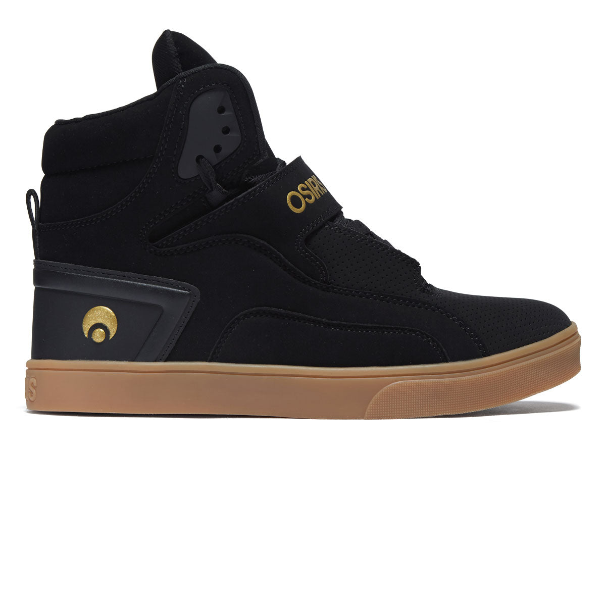 Osiris Rize Ultra Shoes - Black/Gold/Gum image 1