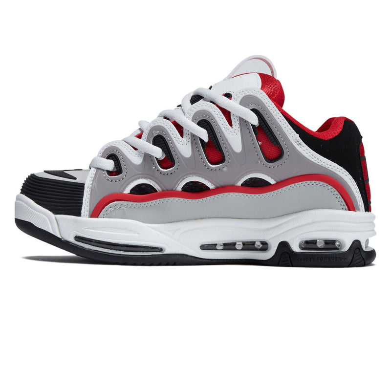 Osiris D3 2001 Shoes - Red/White/Grey