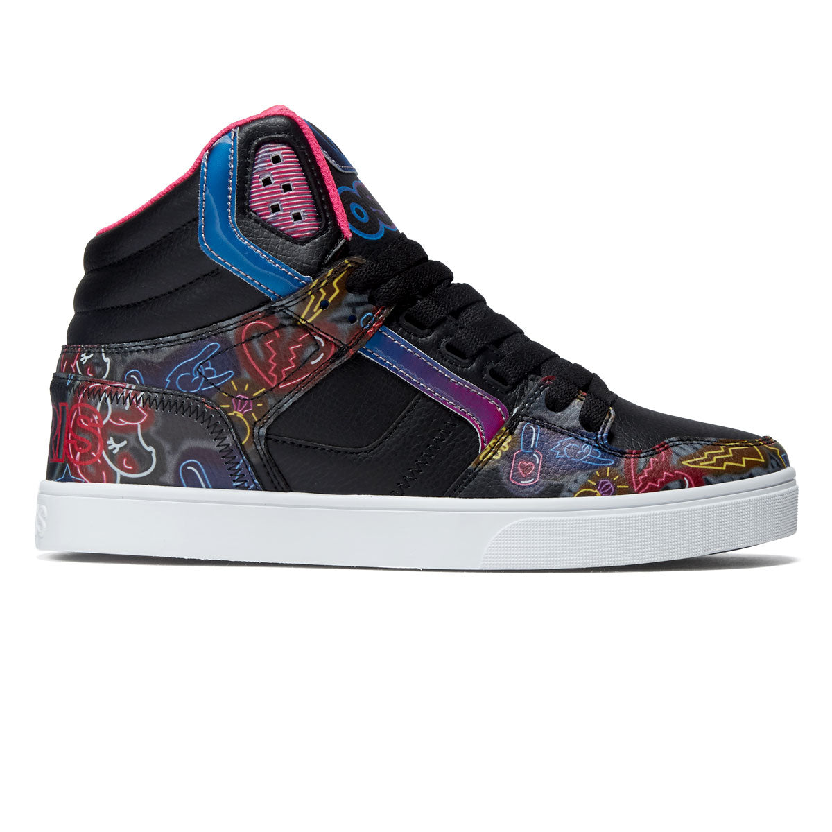 Osiris Clone Shoes - Black/Pink/Neon image 1