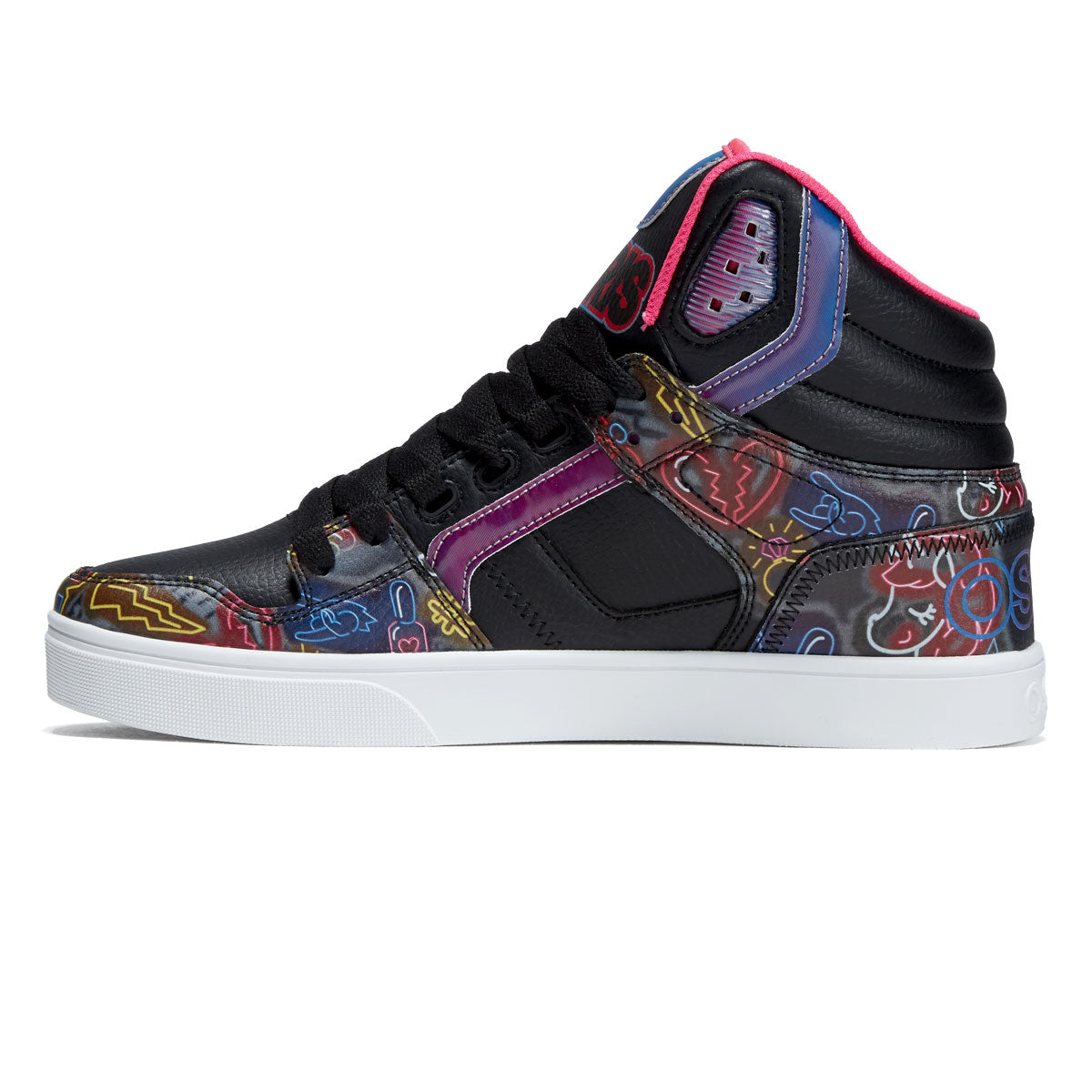 Osiris Clone Shoes - Black/Pink/Neon image 2