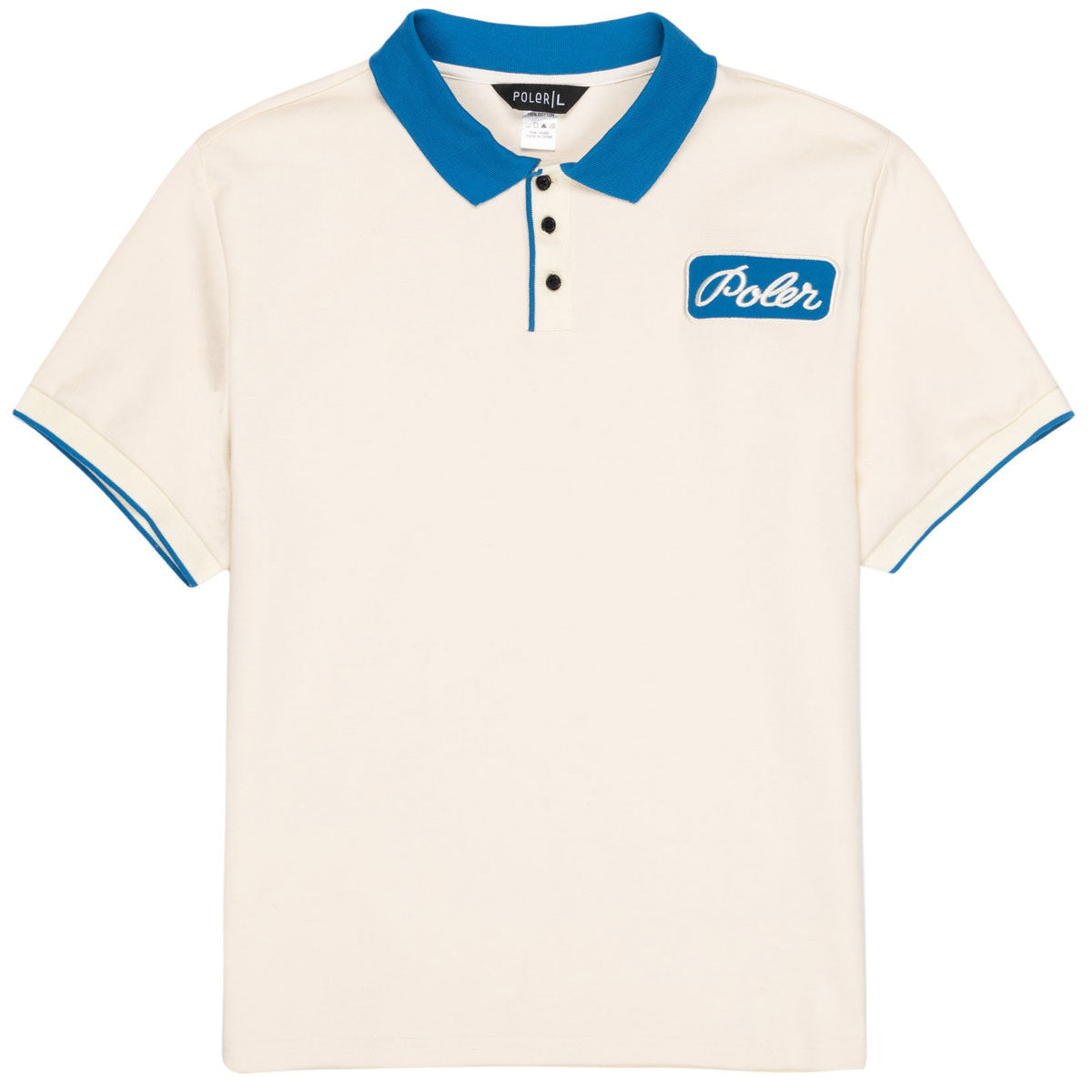 Poler Hortons Polo Shirt - French Blue image 1