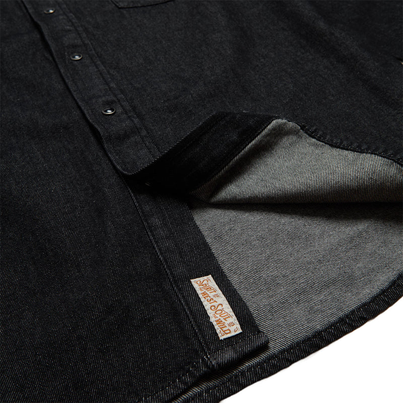 Sendero The Wyatt Pearl Snap Long Sleeve Shirt - Midnight Denim