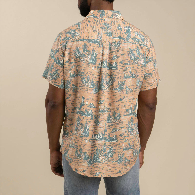 Sendero City Slicker Shirt - Coral Desert Abduction