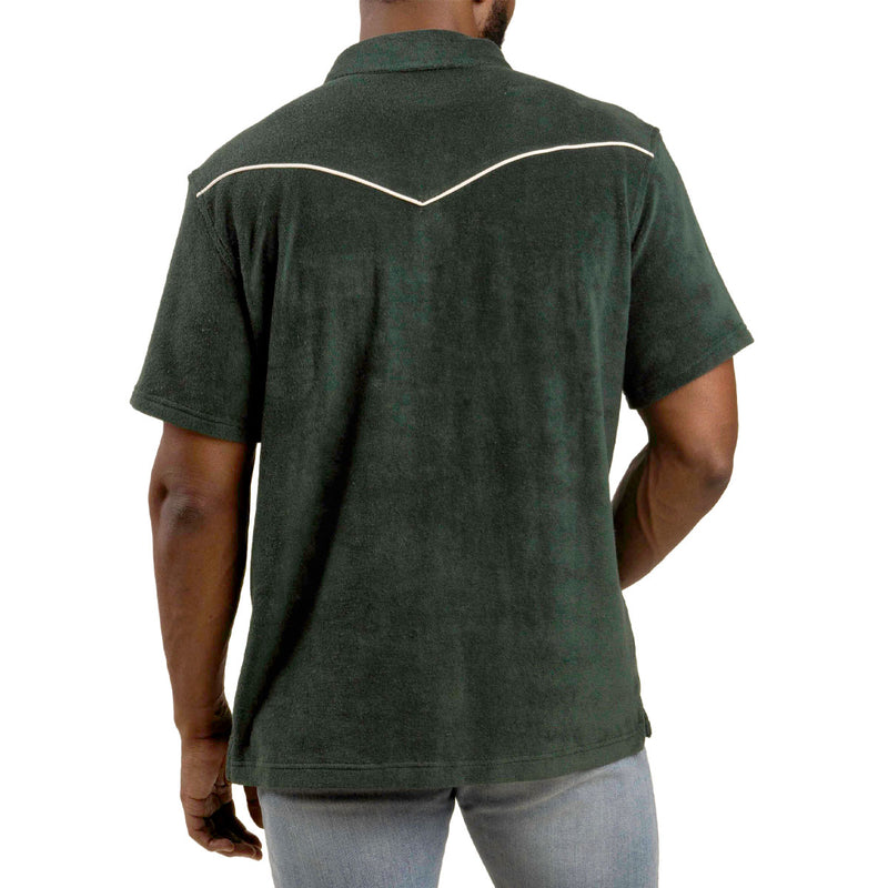 Sendero Cantina Terry Polo Shirt - Spruce Green