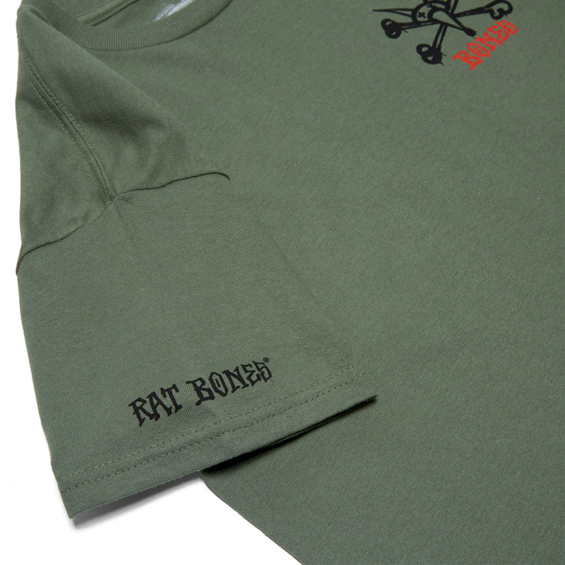 Powell-Peralta Rat Bones T-Shirt - Military Green II