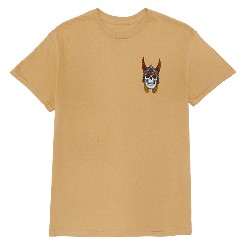 Powell-Peralta Andy Anderson Skull T-Shirt - Old Gold