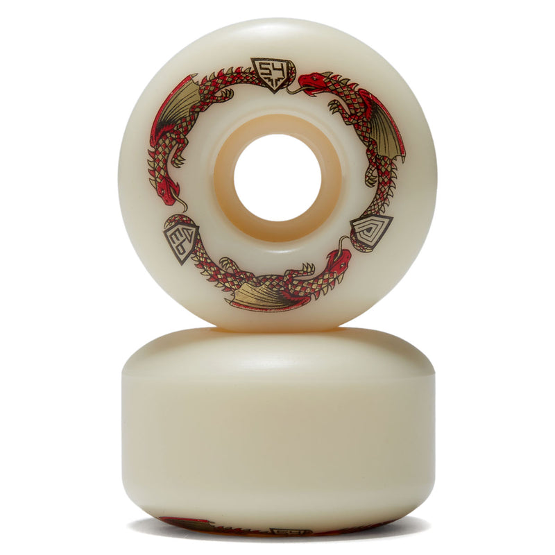 Powell-Peralta Dragon Formula 93a V4 Skateboard Wheels - Off White - 54mm