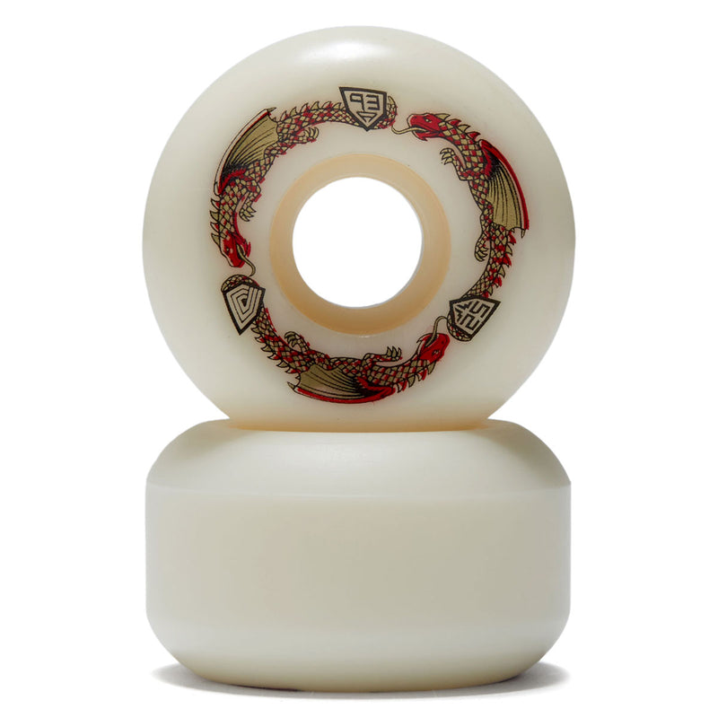 Powell-Peralta Dragon Formula 93a V5 Skateboard Wheels - Off White II - 52mm