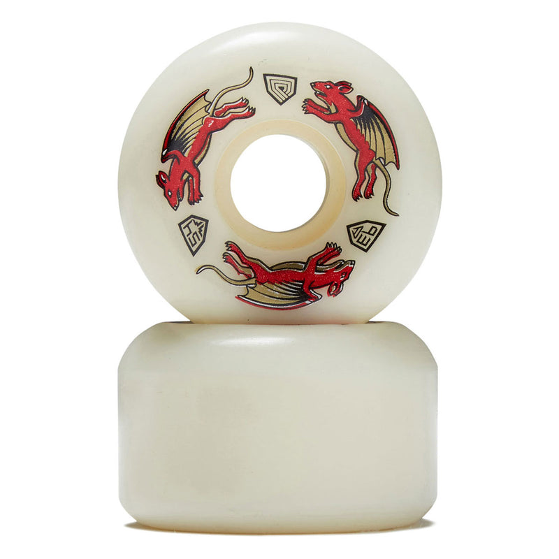 Powell-Peralta Dragon Formula Nano Rat 93a V4 Skateboard Wheels - Off White - 54mm