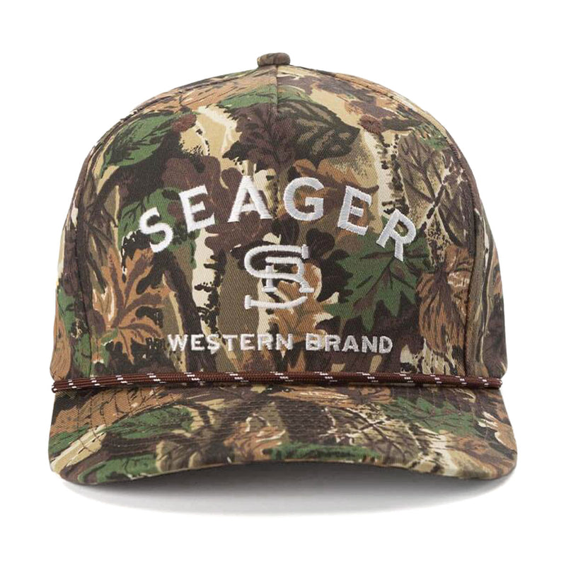 Seager Branded Snapback Hat - Real Camo