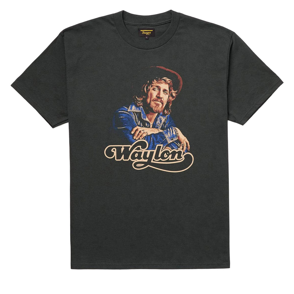 Seager x Waylon Jennings Heritage T-Shirt - Black image 1
