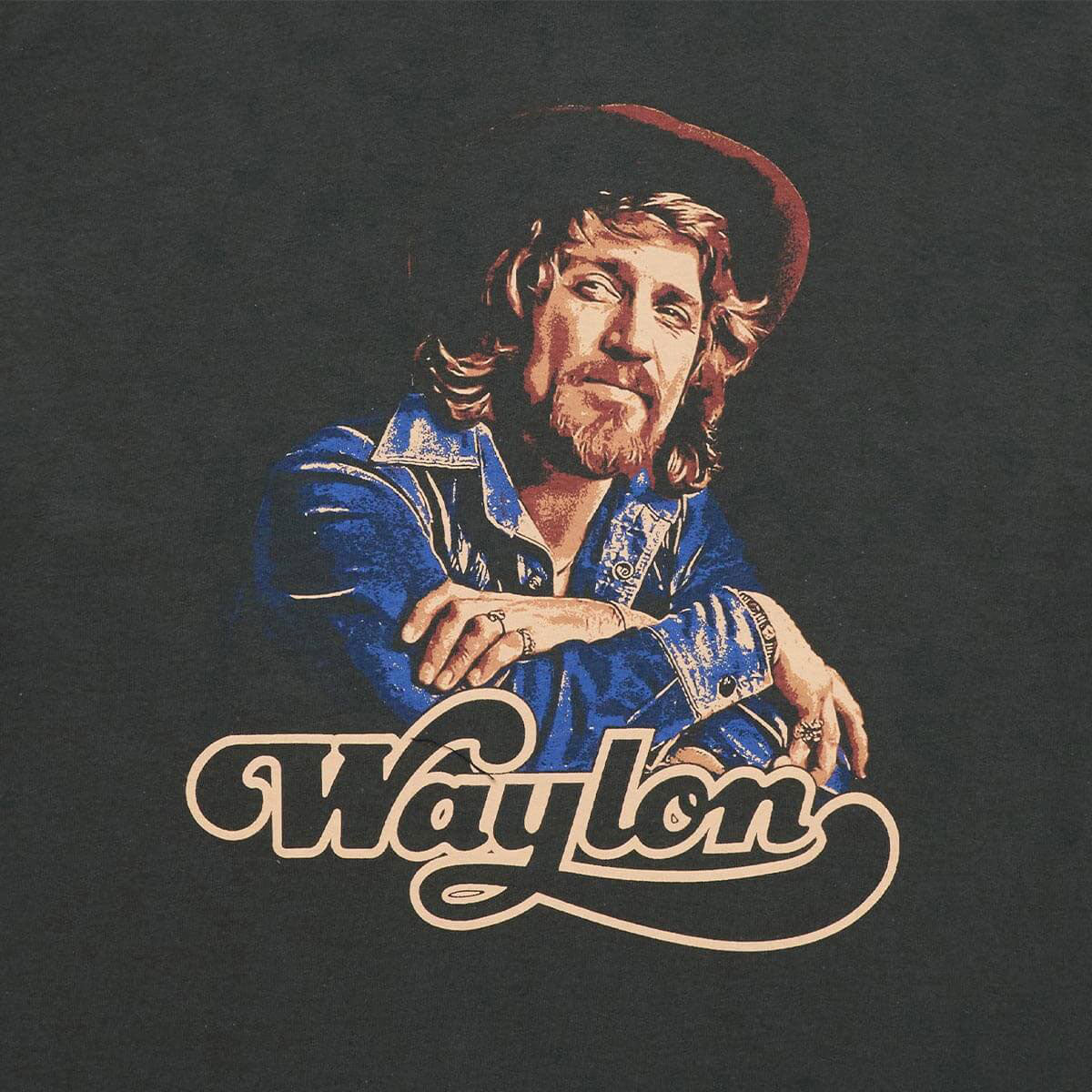 Seager x Waylon Jennings Heritage T-Shirt - Black image 2