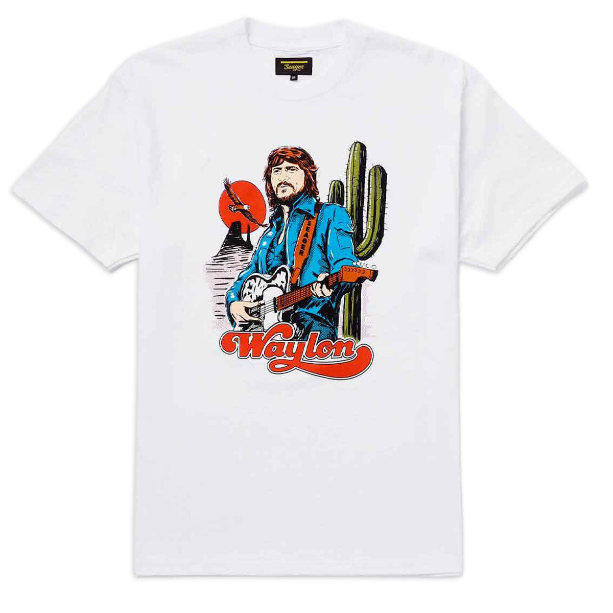 Seager x Waylon Jennings Waylon T-Shirt - White image 1