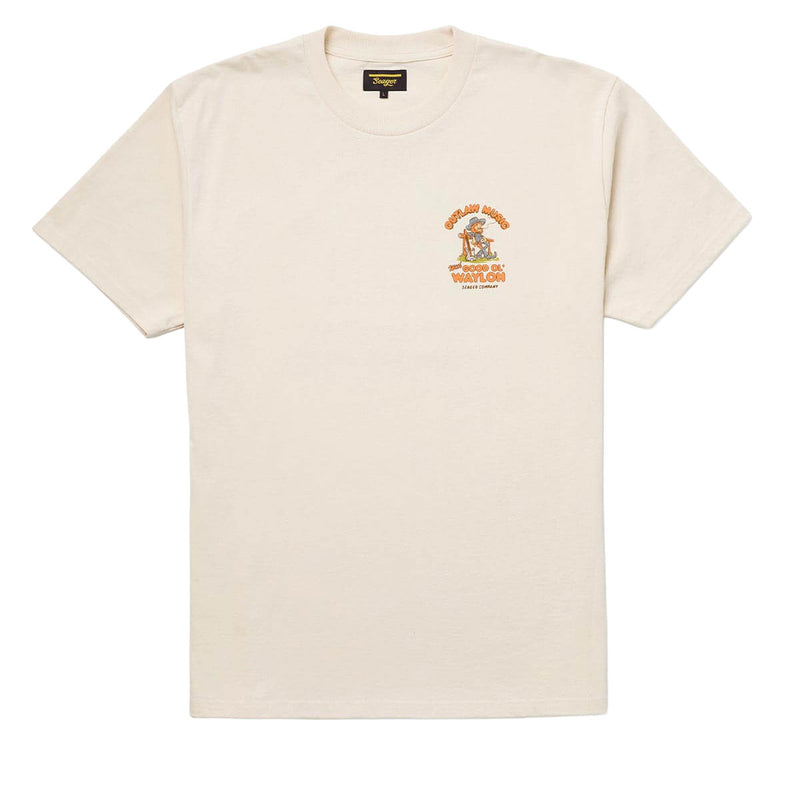 Seager x Waylon Jennings Outlaw T-Shirt - Vintage White