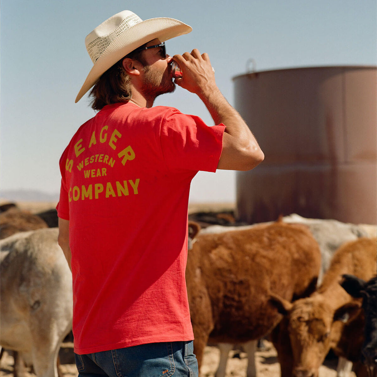 Seager Austin T-Shirt - Red image 3