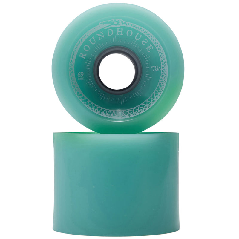 Carver Roundhouse Concave 78a Longboard Wheels - Glass Green - 69mm