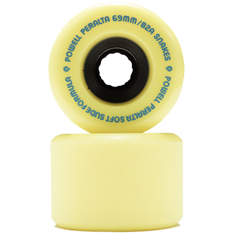 Powell-Peralta Snakes 82A Longboard Wheels - Yellow - 69mm
